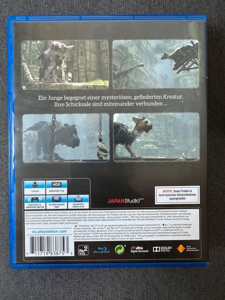 The Last Guardian für die Playstation 4 in Otterndorf