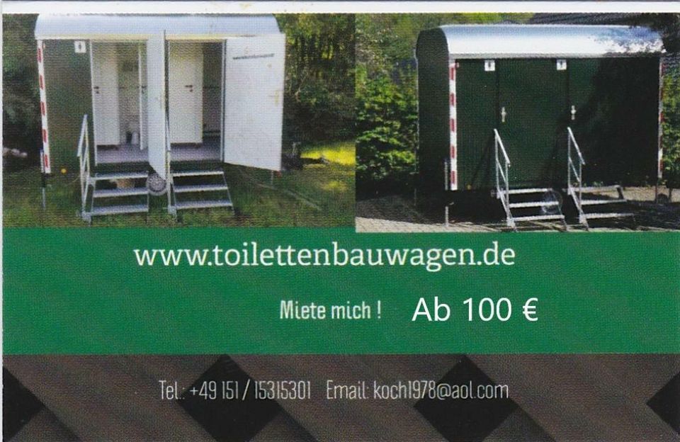 Toilettenwagen zu vermieten in Mülbach