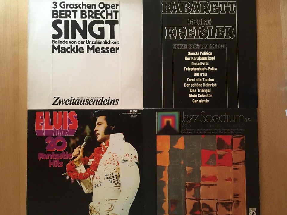 LPs Vinyl Schallplatten Jackson Jazz Rock Elvis Oper Kabarett in Sand a. Main