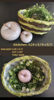Deko Körbchen grün/braun & Deko Äpfel Keramik Sachsen - Plauen Vorschau