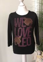 Mädchen Langarm Shirt mit glitter Wording & Leoprint, Gr. 122 Hamburg-Mitte - Hamburg St. Georg Vorschau