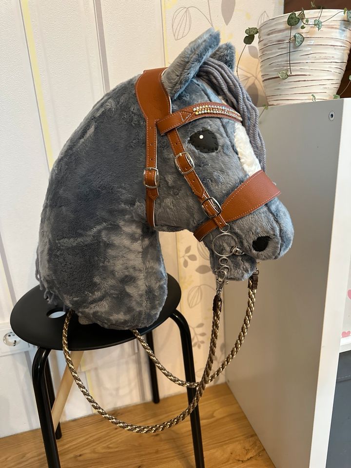 ✨NEU✨ Genähte Trense mit Dreiring-Gebiss für Hobby Horse in Crimmitschau