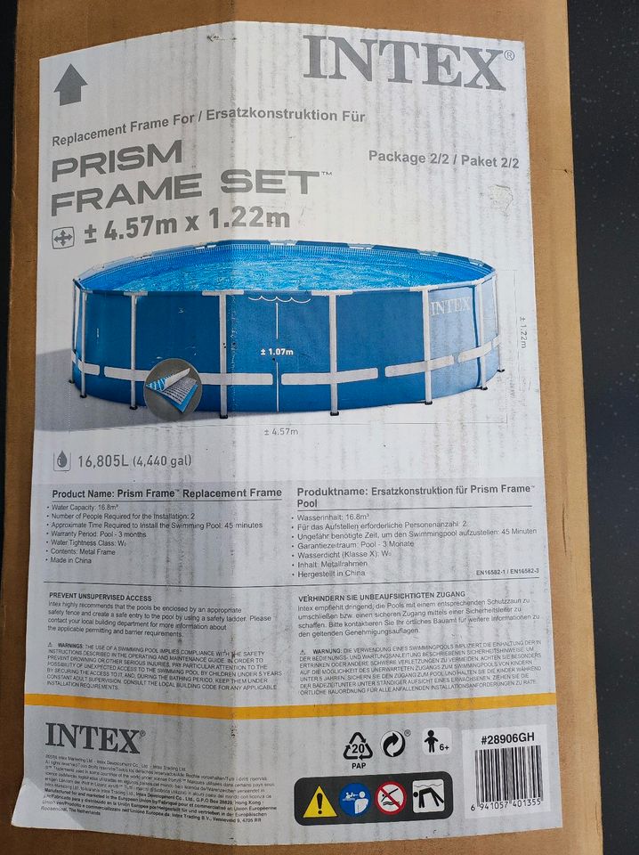 ‼️Intex Pool 457 cm x 122 cm mit viel Zubehör in Neustadt an der Weinstraße