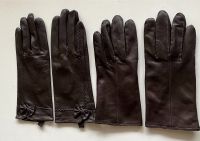 Handschuhe Leder Damen Gr L Schafsleder Schokobraun Vintage Nordrhein-Westfalen - Harsewinkel Vorschau