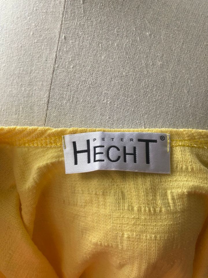 Gelbes Peter Hecht Kleid Sommerkleid Minikleid Größe 40 ca. L in Attenkirchen