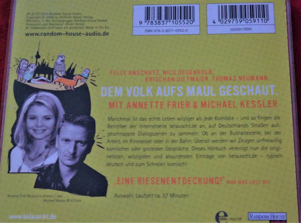 Hörbuch 1 CD Entschuldigung sind Sie die Wurst Annette Frier Mich in Berlin