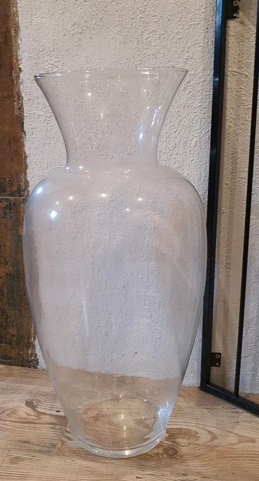 Große deko Glas vase 60cm hoch Bodenvase in Kupferzell