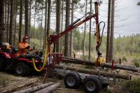 Kranman T2000 Rückewagen - verschiebbarer Rungenkorb - ATV Quad Rheinland-Pfalz - Brockscheid Vorschau