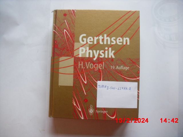 Gerthsen Physik 19.Auflage 1995 in Bad Schwartau