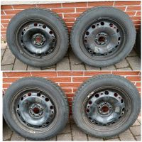 4x Winterreifen Stahlfelgen 185/60/R15 + Original VW Radkappen Hessen - Biedenkopf Vorschau