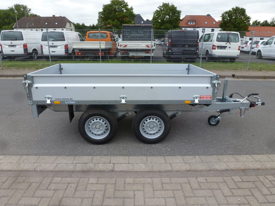 PKW Anhänger Hänger Hochlader 2000 KG 100 km/h 251x128x35 cm NEU in Breitenworbis