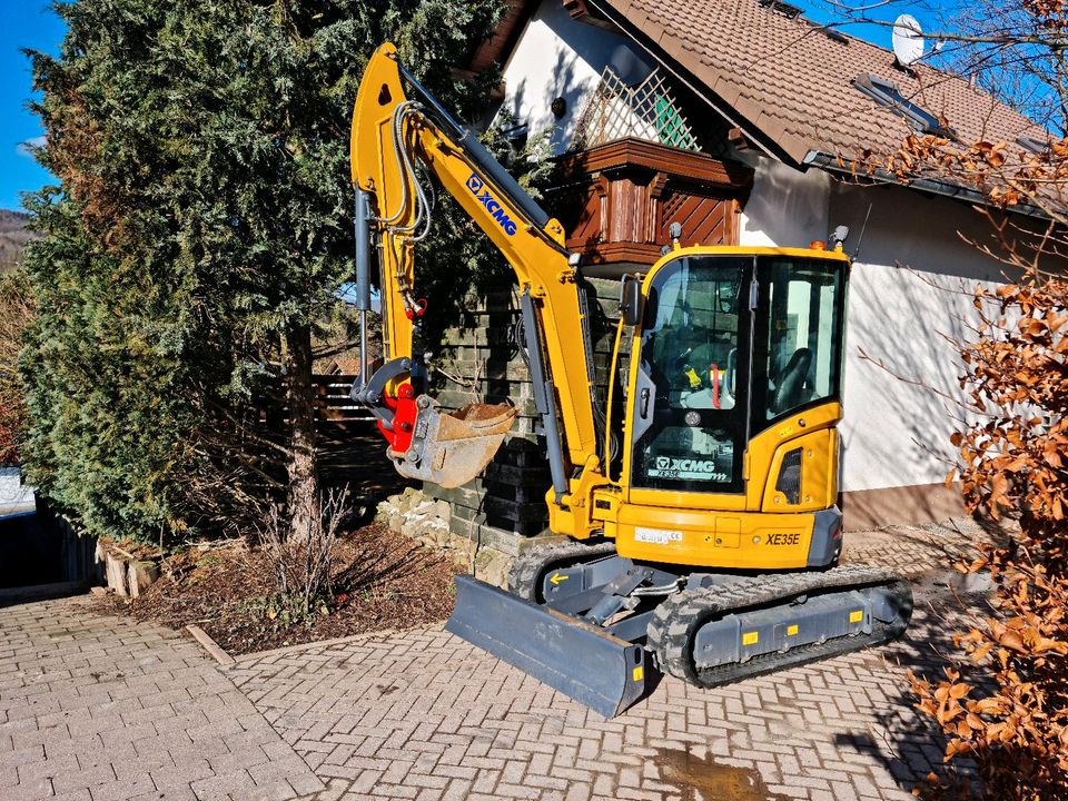 Minibagger Bagger XCMG XE35E MS03 Case Bobcat Wacker Cat Kubota in Tann