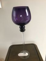 Großes Deko Stiel Glas  Bordeaux / lila 39 cm hoch Nordrhein-Westfalen - Dinslaken Vorschau