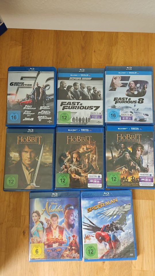 Blu-Ray DVDs, Der Hobbit -Reihe, Fast and the Furious -Reihe etc. in Hille