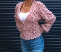 ZARA Cardigan Strickjacke Glitzer Bommeln Rosé Gr.38/40 M L Sachsen - Plauen Vorschau