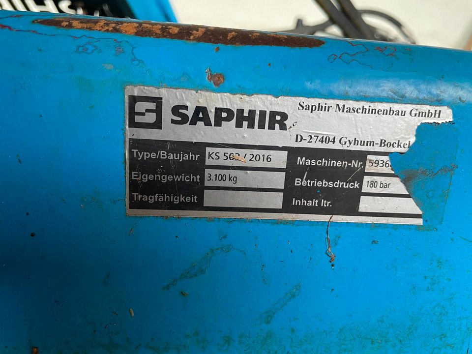 Saphir Kurzscheibenegge 5 m in Tonna