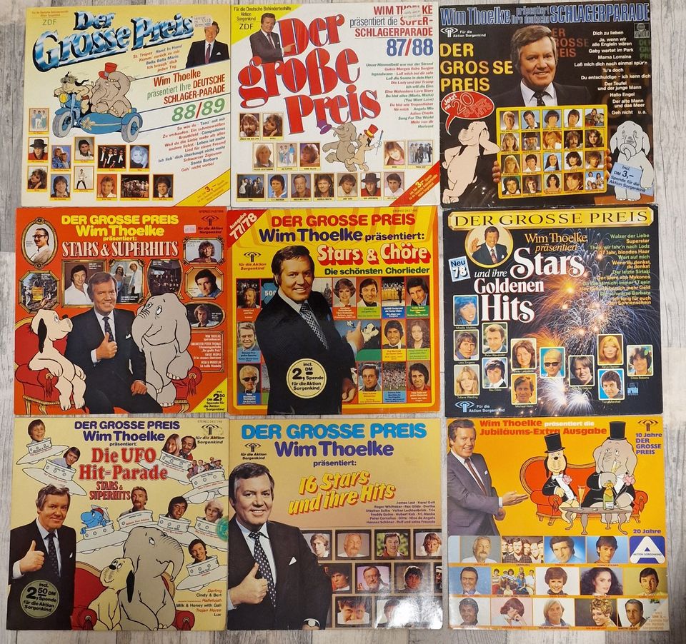 17 Schallplatten LPs Der grosse Preis Wim Thoelke je 1€  alle 15€ in Brachbach