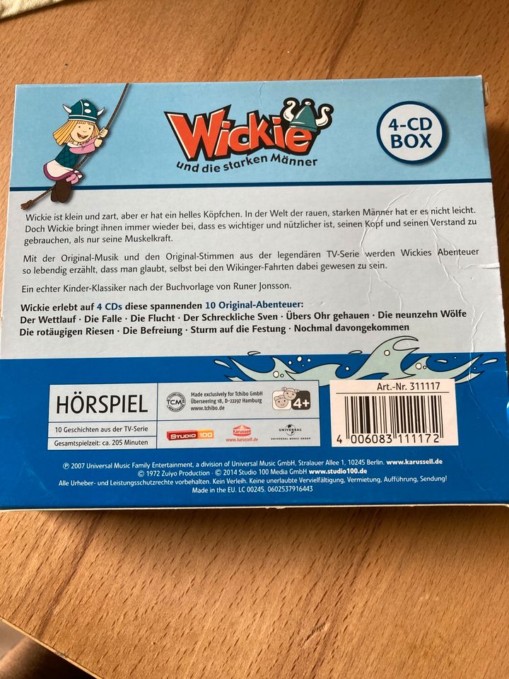 Wickie Hörspiel CD / Box mit 4 CD+ 1 Buch in Nittendorf 