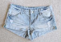 Shorts kurze Hose Jeansshorts - blau hellblau - H&M - Gr. 34 XS Hessen - Riedstadt Vorschau
