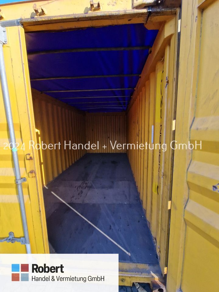 20 Fuß Opentop OP Lagercontainer, 20 Fuß Opentop OP Seecontainer, Lagercontainer, Materialcontainer Plane, offen, KranMaterialcontainer Plane in Bremerhaven