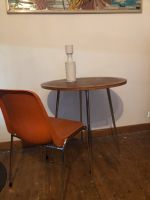 Esstisch klein rund vintage 70er Tisch Holz chrom Schreibtisch Bayern - Mainbernheim Vorschau