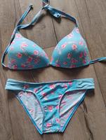 Manguun Sports Bikini blau rosa Blumen Slip 36 Oberteile 42B Rheinland-Pfalz - Windhagen Vorschau