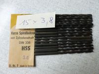 Spiralbohrer DDR  Werkö    3,8 HSS    15 Stück Sachsen - Hohenstein-Ernstthal Vorschau