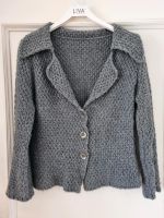 Strickjacke Cardigan S M L grau kurz Alpaca Wolle kuschelig Hessen - Bad Arolsen Vorschau