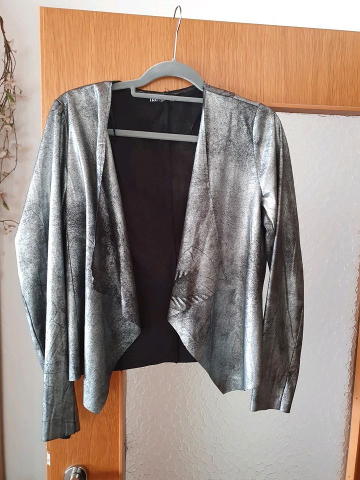 Bolero Jacke Damen Silber Gr. 38 in Bad Soden-Salmünster