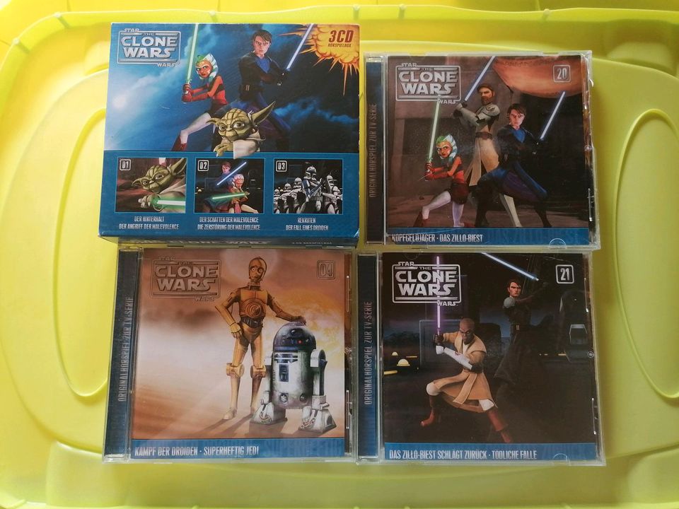 Hörspiel CDs Teufelskicker, Star Wars Clone Wars, Yakari, Dragons in Oberaurach