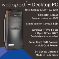 wegapad Desktop PC Intel Core I3 240GB SSD 8GB RAM Windows 11 Pro Nordrhein-Westfalen - Paderborn Vorschau