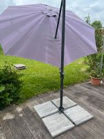Sonnenschirm inklusive Beton Platten für 250€ Hessen - Schauenburg Vorschau