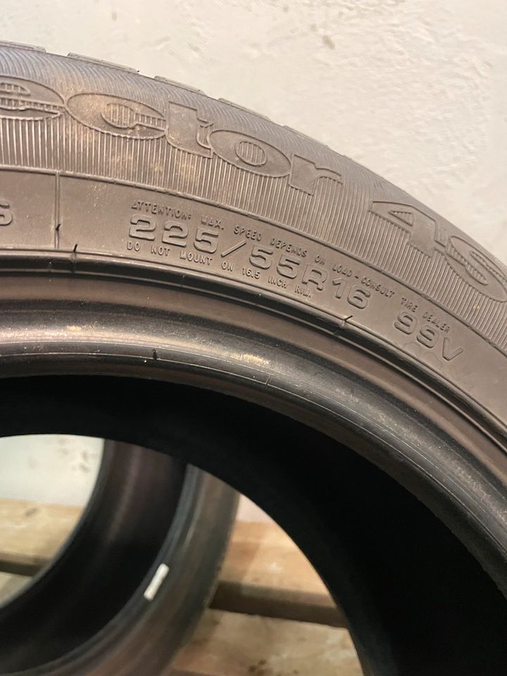 2x 225/55 R16. 99V Winterreifen ❄️M+S, Goodyear ✅ in Lenningen