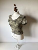 Tally Weijl Camouflage Trend Style T Shirt Tee M olive Kurzarm Bayern - Ustersbach Vorschau