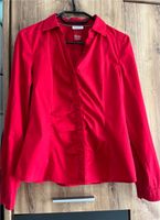 Bluse Street one 38 M rot chic tailliert gerafft Niedersachsen - Wittmund Vorschau