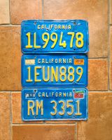 USA Kennzeichen CALIFORNIA BLUE und BLACK Plates Nummernschilder Bayern - Straubing Vorschau