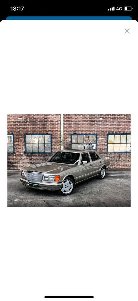 Mercedes w126 280 se LPG oldtimer 128.000 km in Kranenburg