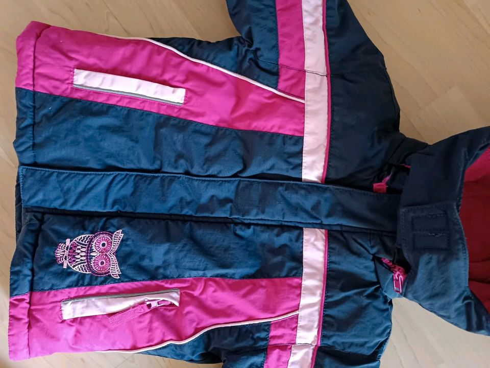 Winterjacke Kiki&Koko 92 Mädchen pink blau Jacke in Wiesbaden