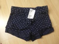 dunkelblaue Shorts mit Punkten von H&M 122 -neu- Hessen - Maintal Vorschau