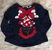 Blaues Langarmshirt mit Minnie Maus von H&M Gr 92 Niedersachsen - Bremervörde Vorschau