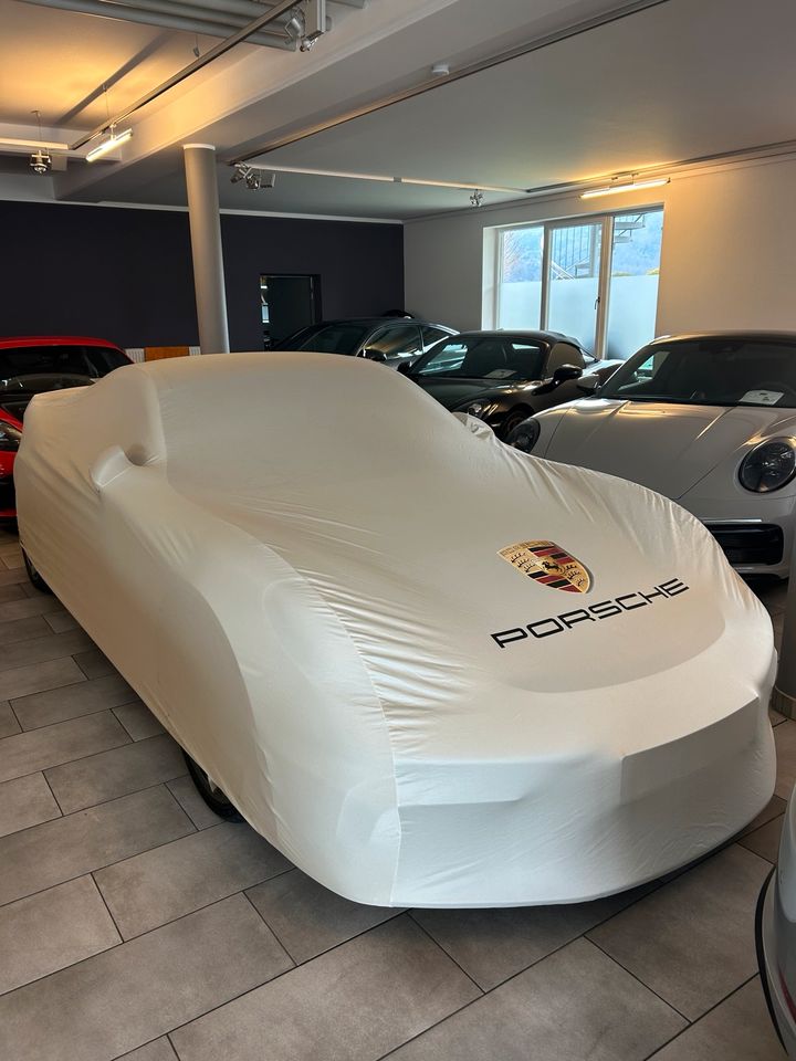 Orig. Porsche Cayman 981 718 GT4 Indoor Car Cover weiß gebrauch in Bayern -  Bad Endorf