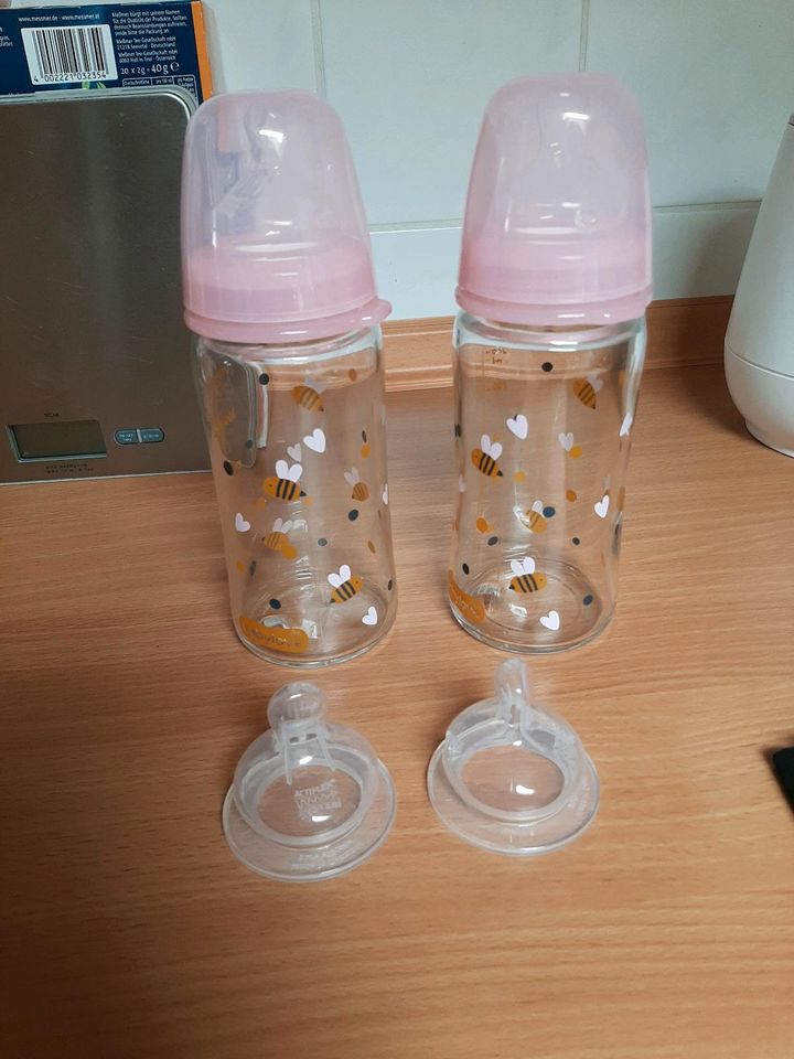Neu, Babyflaschen Glas in Loiching