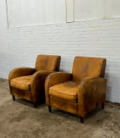 Antik 1/2 Club Ledersessel Schafsleder Chesterfield Ledersofa Nordrhein-Westfalen - Mönchengladbach Vorschau