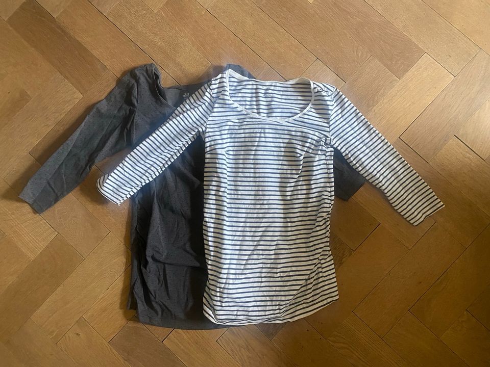 2 Umstandstops Umstandsshirts Schwangerschaft Shirts 36 S H&M in München