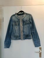 Jeansjacke aus Italien mit Glitzersteinen, stretch, used Look Bayern - Bad Staffelstein Vorschau