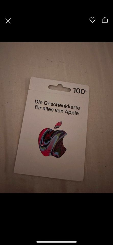 Apple Gutschein 100€ in Recklinghausen