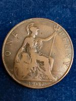 ONE PENNY - KING EDWARD & BRITANNIA Rheinland-Pfalz - Veitsrodt Vorschau