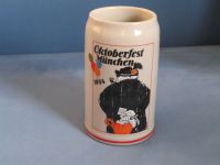 Oktoberfestkrug 1984 Sammelkrug 1 Liter Oktoberfest Bierkrug München - Thalk.Obersendl.-Forsten-Fürstenr.-Solln Vorschau