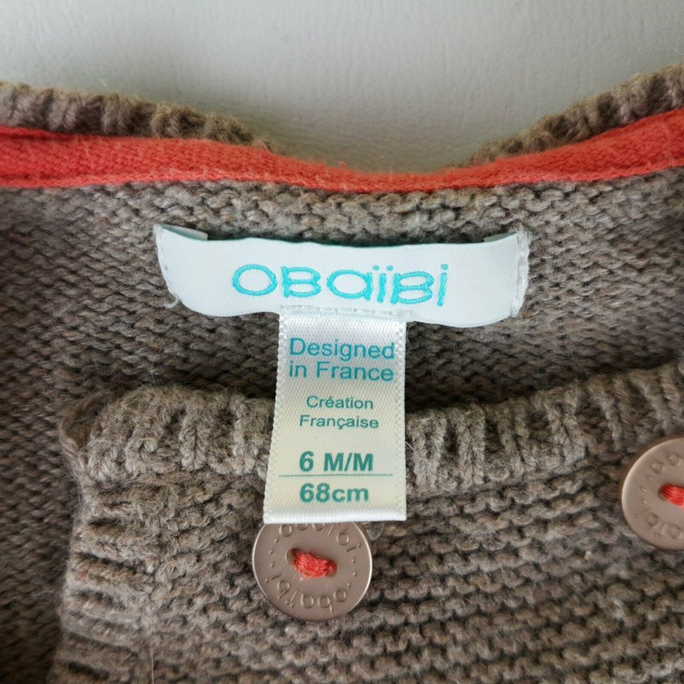 Baby Strickjacke (Obaibi, Größe 68) in Hannover