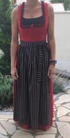 Vintage Dirndl lang rot schwarz Kr. Altötting - Neuötting Vorschau